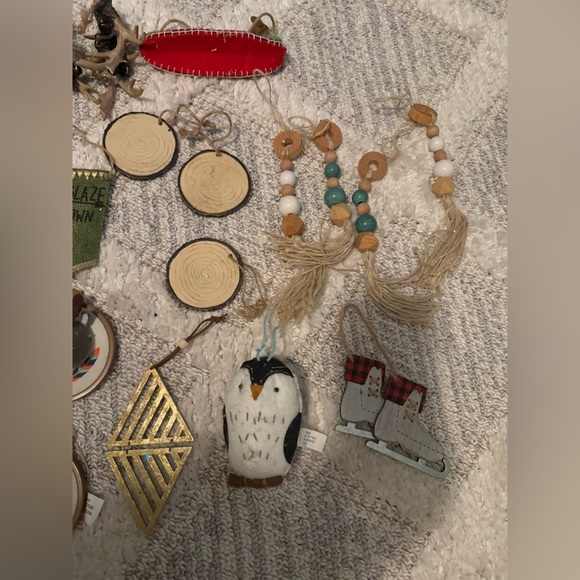 Boho neutral bundle of Christmas tree ornaments - Picture 10 of 14